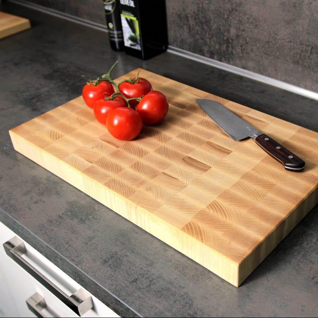 Ash End Grain Cutting Board detail view
