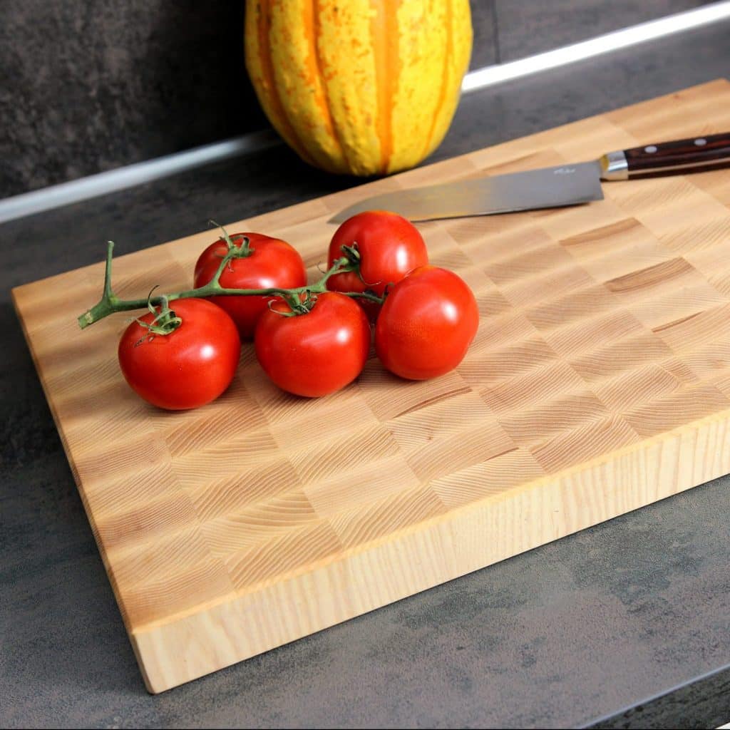 Ash End Grain Cutting Board detail view