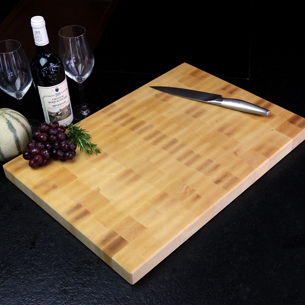 Birch End Grain Cutting Board detail view