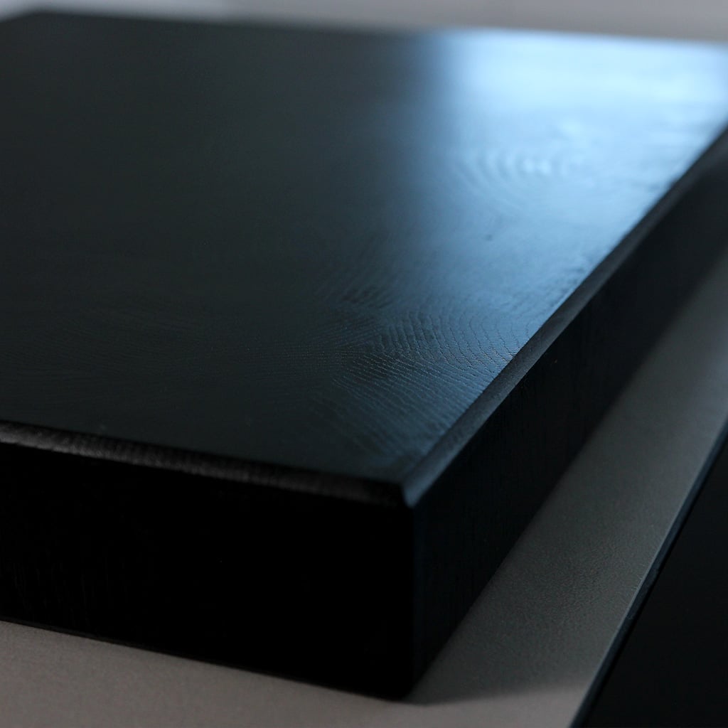 Black Oak End Grain Cutting Board detail view
