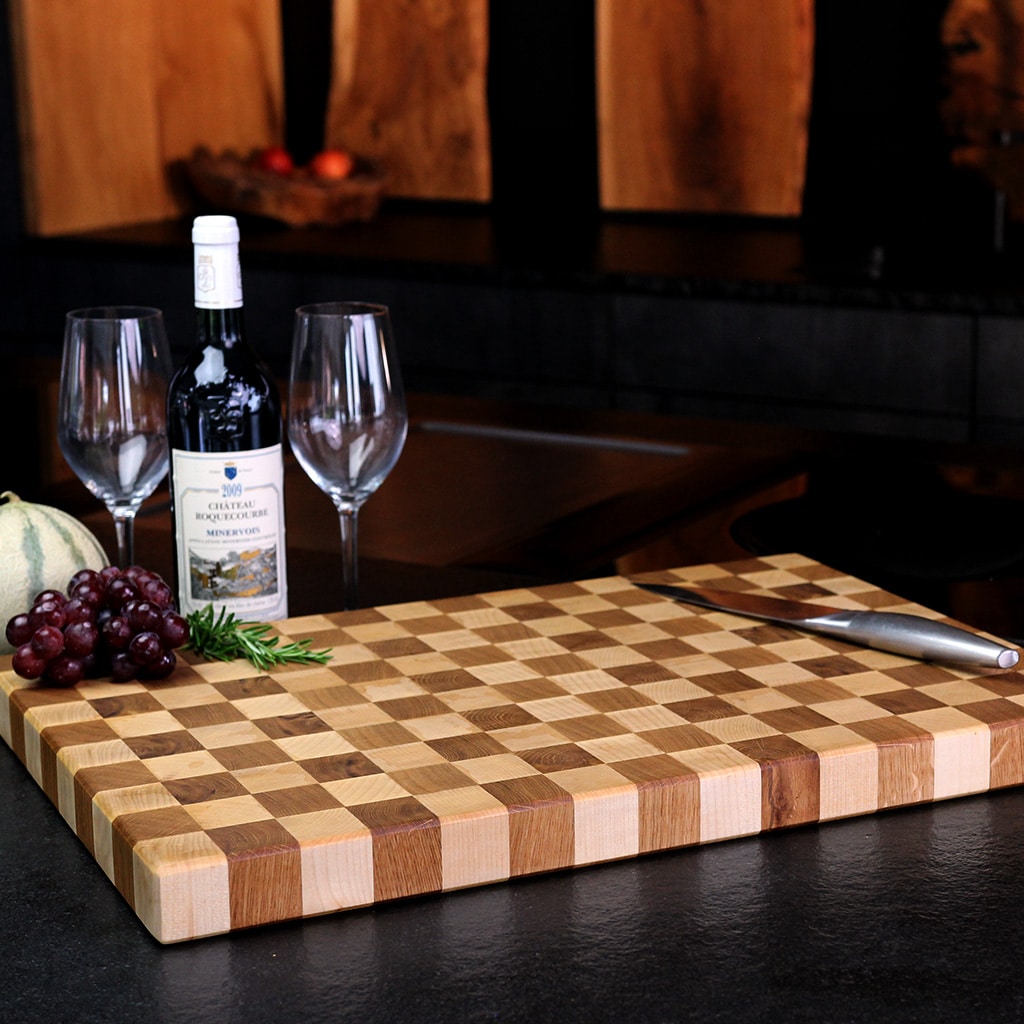 Premium end grain construction, handcrafted in Germany