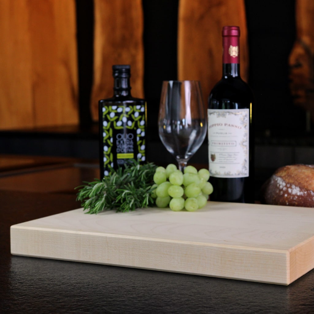 Solid Maple Cutting Board detail view