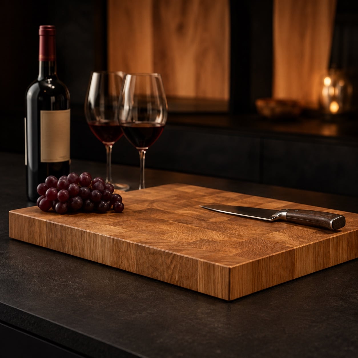 Oak End Grain Cutting Board handcrafted in Germany