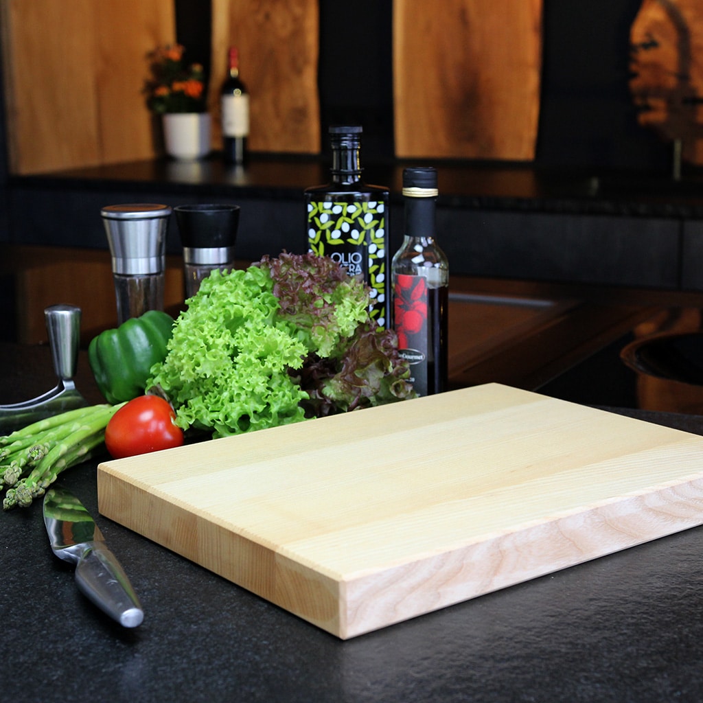 Solid Ash Cutting Board handcrafted in Germany