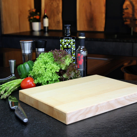 Solid Ash Cutting Board handcrafted in Germany