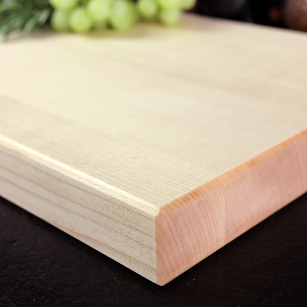 Solid Birch Cutting Board detail view