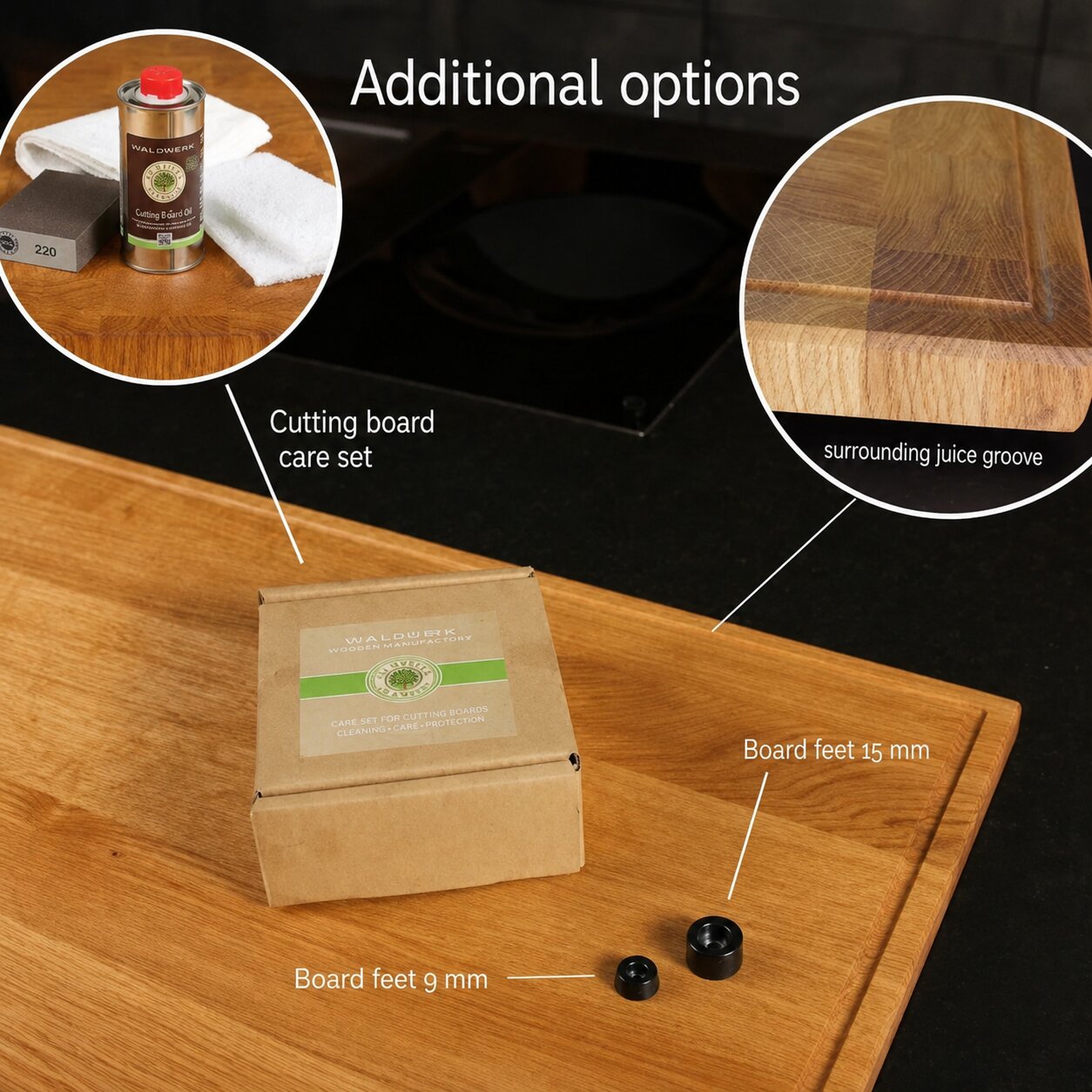 Wooden Hob Cover