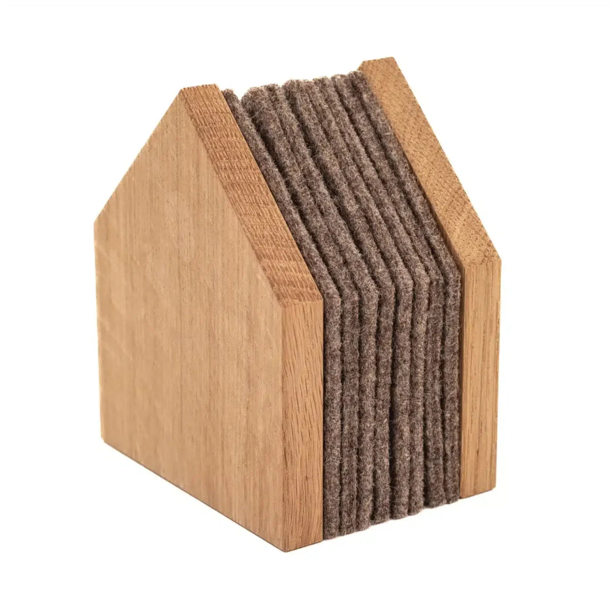 GASTHAUS felt coasters in Natural