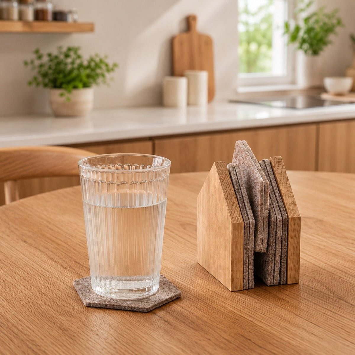 GASTHAUS coaster set with glasses