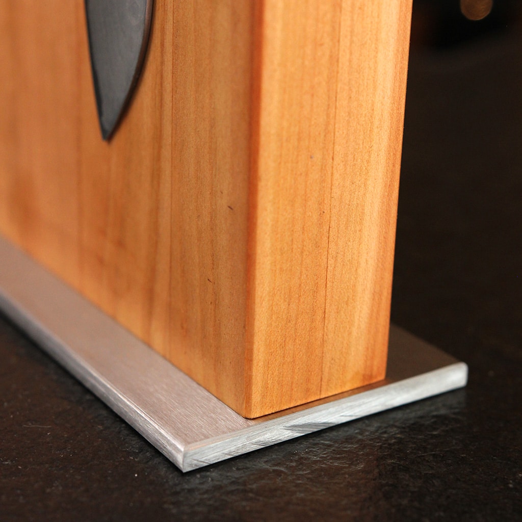 Cherry Magnetic Knife Block handcrafted solid wood magnetic knife block