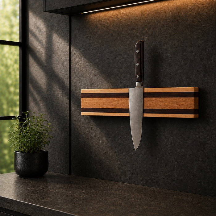 Oak, Birch & Walnut Magnetic Knife Rail