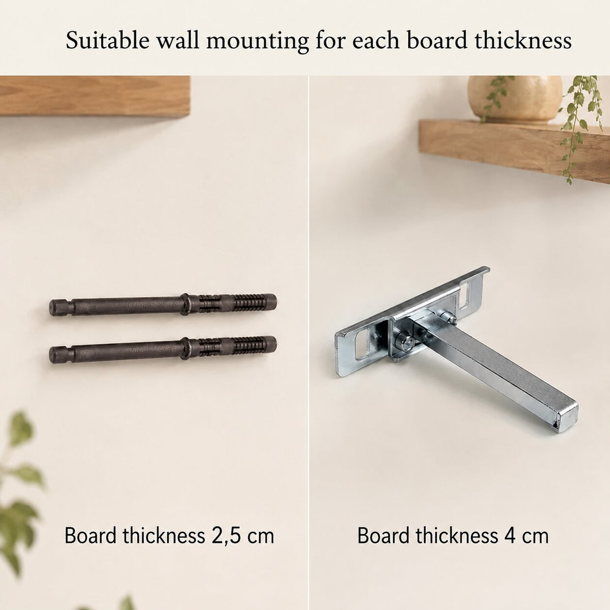 Concealed wall mounting system for the solid wood spice rack